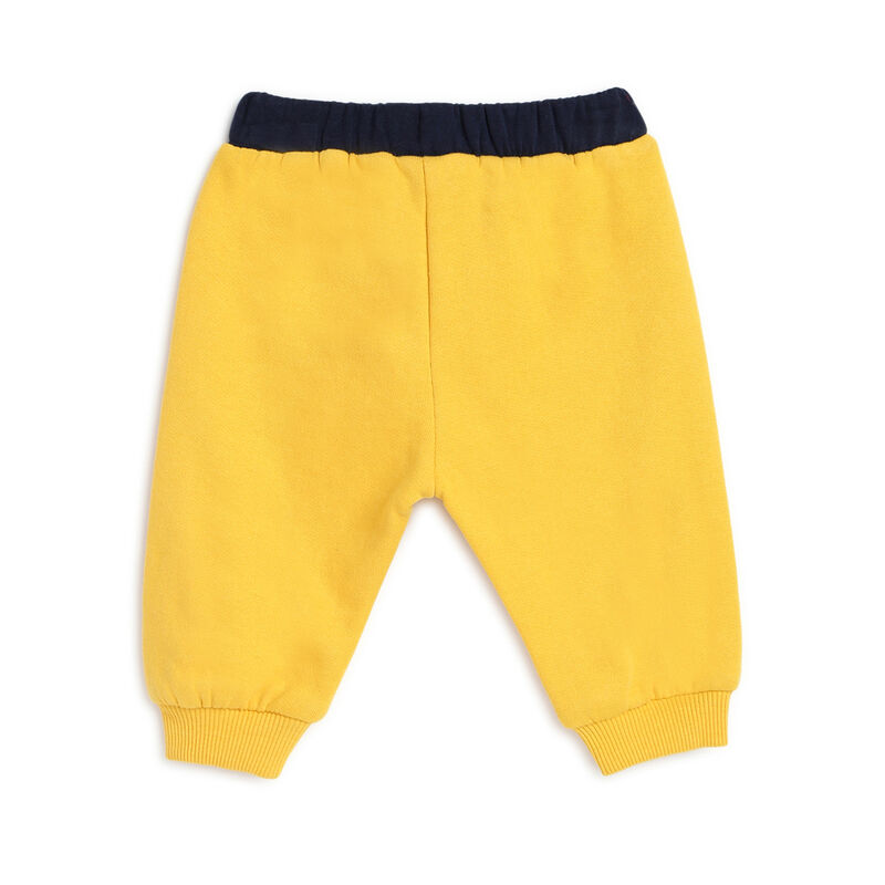 Boys Medium Yellow Solid Jogger image number null